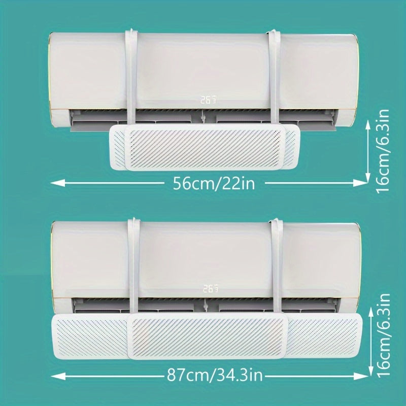 DEFLECTOR ONLY: Keep your home cool and comfortable with this easily adjustable and convenient air conditioner deflector, wall mounted universal vent deflector cover!