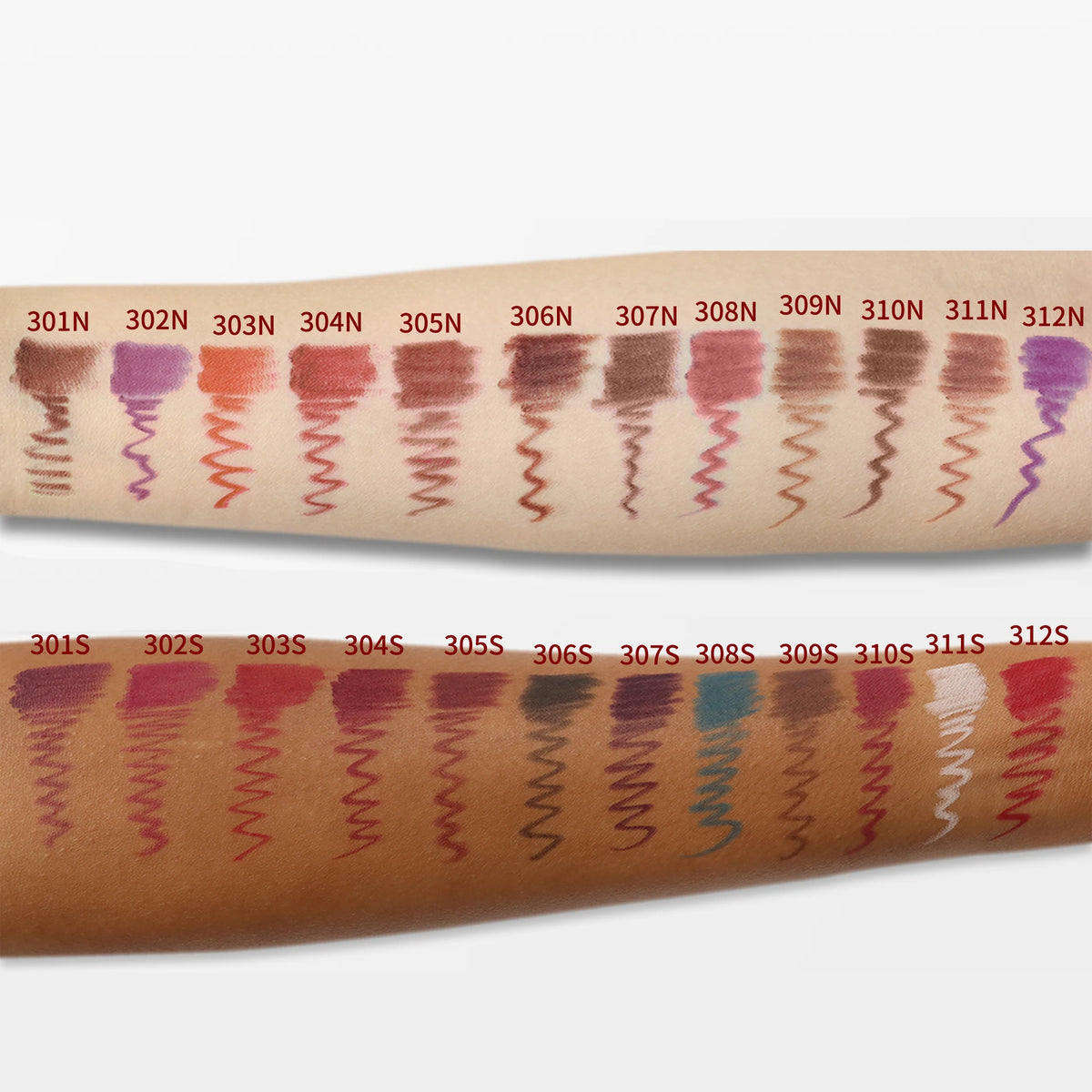 24colors Smooth Lip Liner Waterproof Long Lasting Vegan Cruelty-free Non Stick Cup Easy to Colored Lipliner Makeup