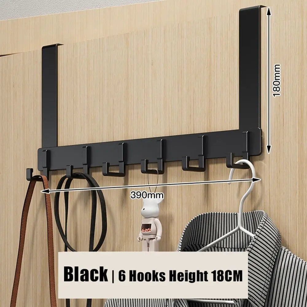 Hooks Over The Door Home Bathroom Organizer Rack Clothes Coat Hat Towel Hanger New Bathroom Kitchen Accessories Holder Door Hang