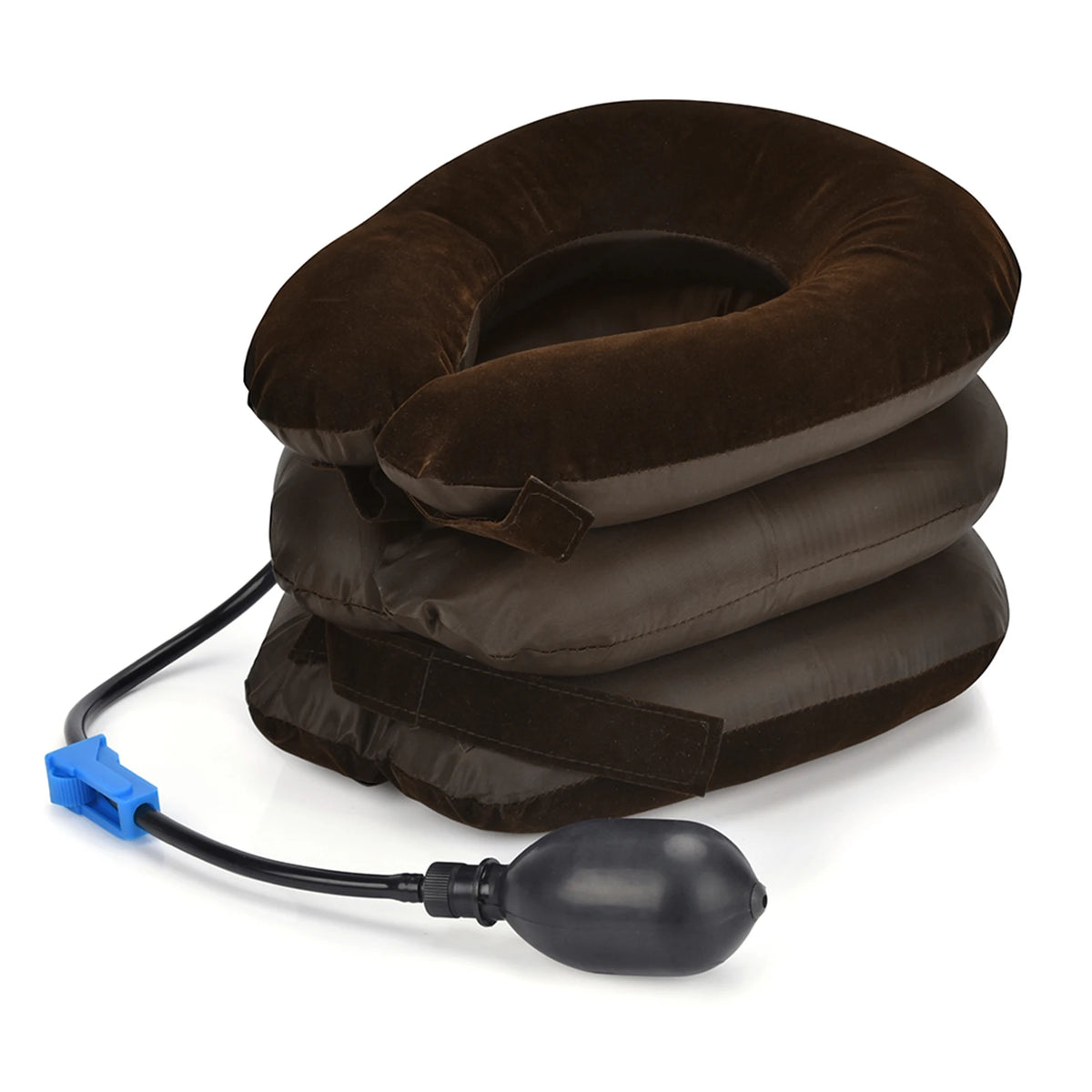 3 Layers Neck Massager Corrector Collar Relief Air Inflatable Cervical Vertebra Therapy Traction Soft Brace Pain Relief Pillow