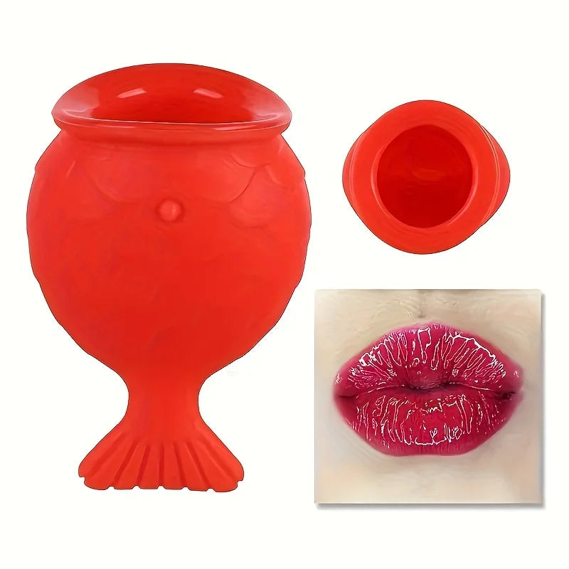 Silicone Fish Mouth Lip Plumper Women's Lip Plumping Tool Apple Lip Red Lip Beauty Facial Care Tool