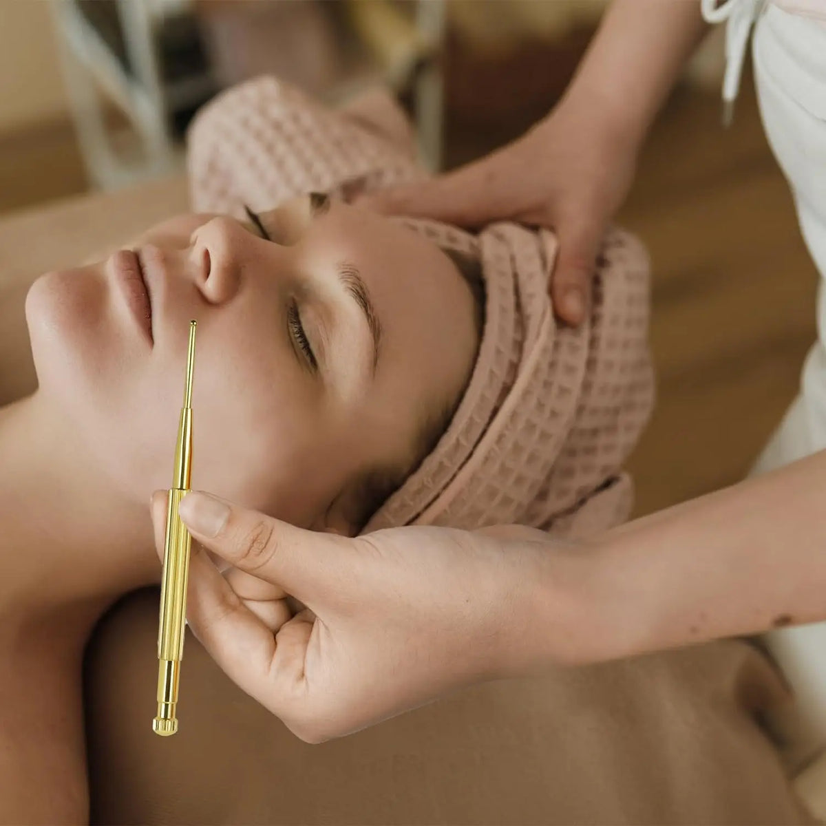 2PCS Facial Reflexology Massage Tool Retractable Acupuncture Pen Deep Tissue Massage Ear and Body Point Probe Pen for Home SPA