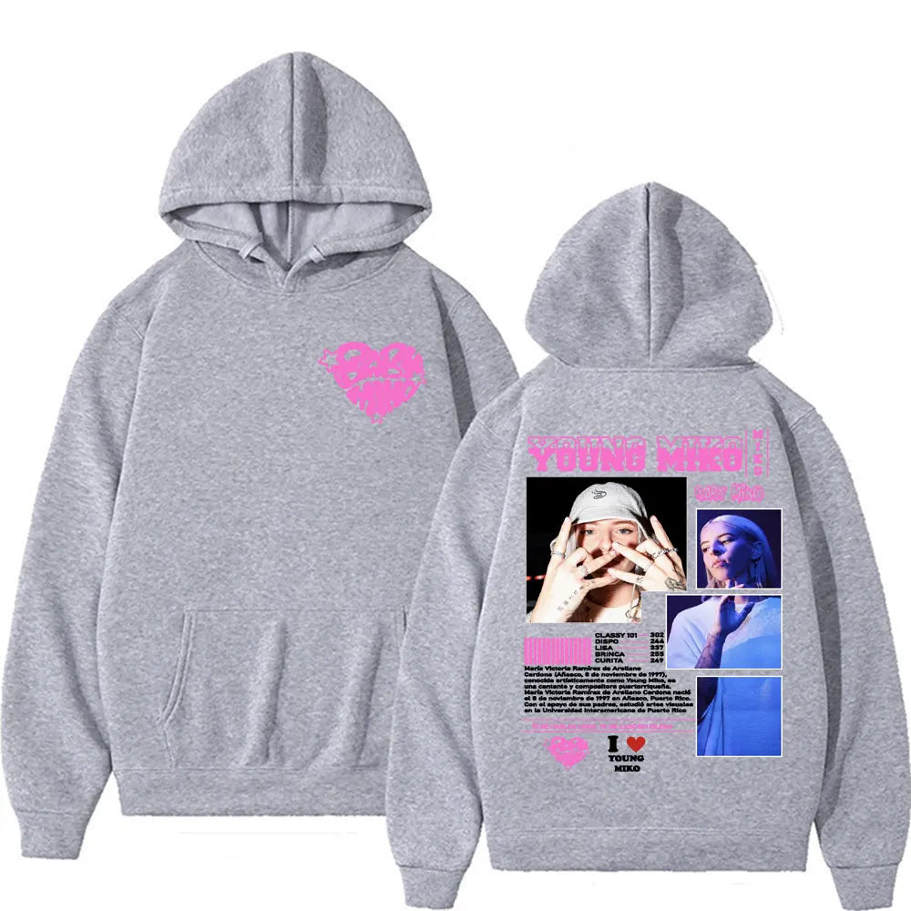 Singer Young Miko Baby Miko Tour Hooded Men Women's Clothing Vintage Casual Fan Gift Sweatshirt Fashion Aesthetic Comfort Hoodie