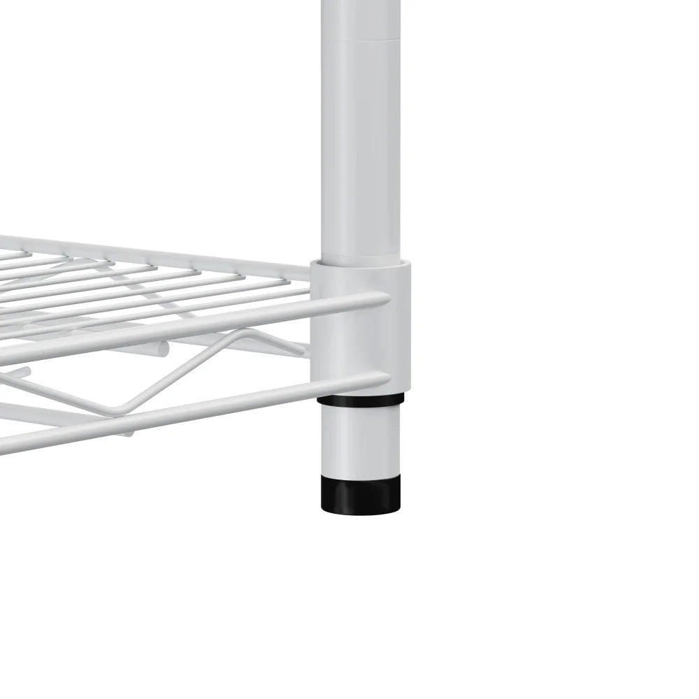 Warehouse supermarket kitchen other 5-layer heavy-duty adjustable shelves with wheels adjustable feet frame bearing 300 pounds