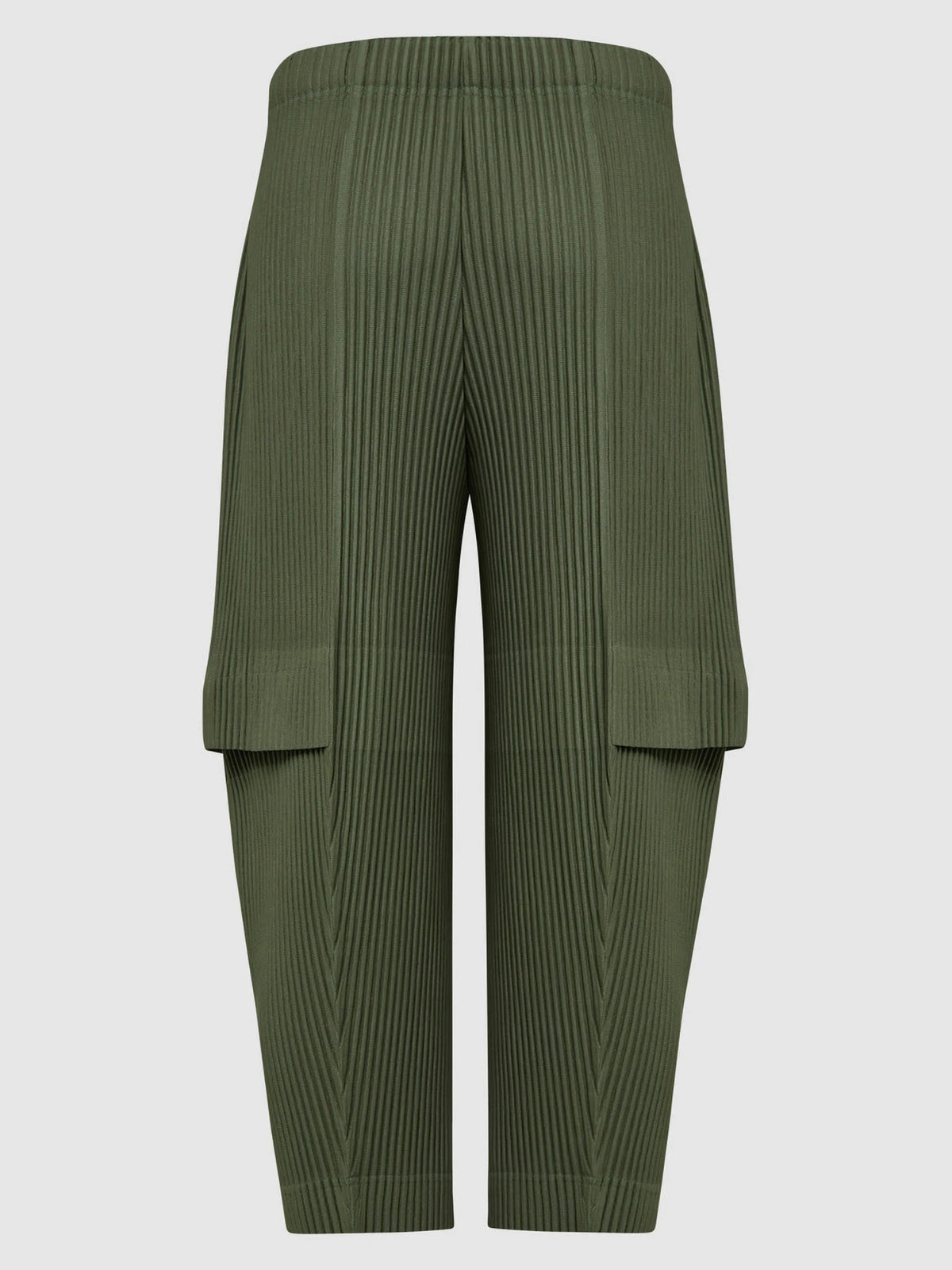 Miyake Pleated Men Cargo Pants Pleated Straight Pants Loose Overalls Men Baggy Black Trousers Fashion Casual Streetwear Pants