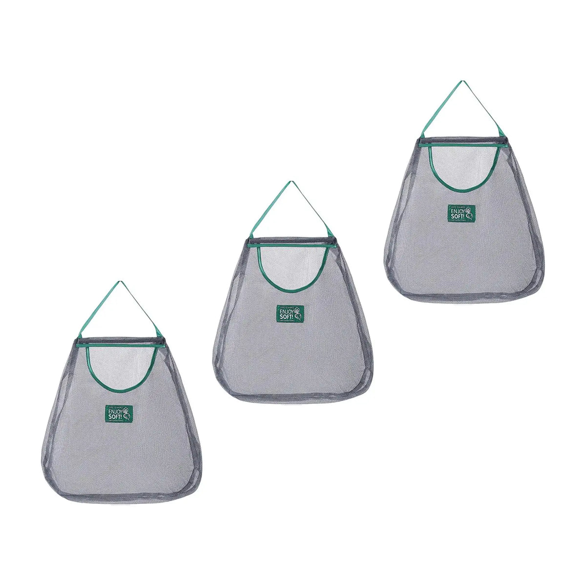 3 Pcs Storag Mesh Bag Breathable Multifunctional Wall Hanging Mesh Grocery Bag for Vegetables fruits Apples Onion Kitchen