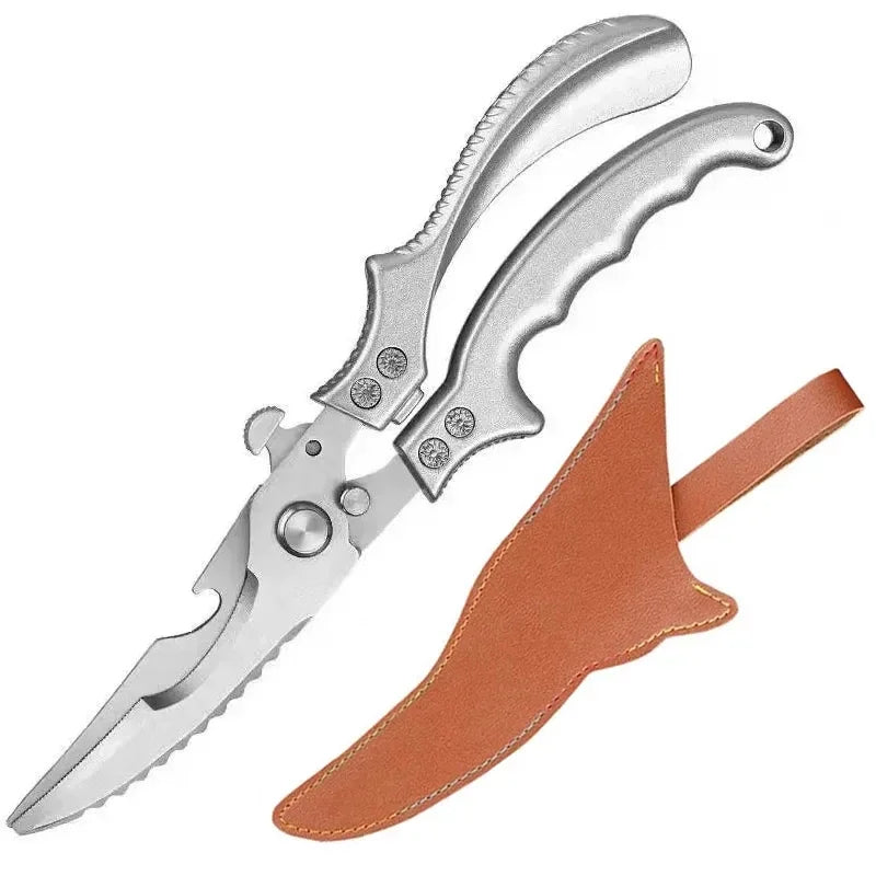 Professional Chicken Bone Scissors Upgraded Poultry Shears Cutter Stainless Steel Turkey Meat Fish Vegetables Kitchen Scissors