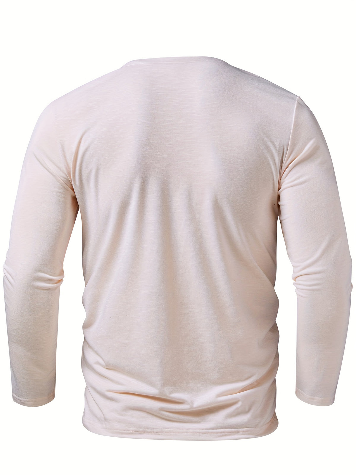 Elegant Men's Henley Shirt with Unique Black Print - Breathable Polyester, Button Details, Suitable for All Seasons, Long Sleeve Henley for Men, Casual Wear, Versatile Top, Stylish Design, Comfortable Texture, Lightweight Material, Printed Top, Adult Clo