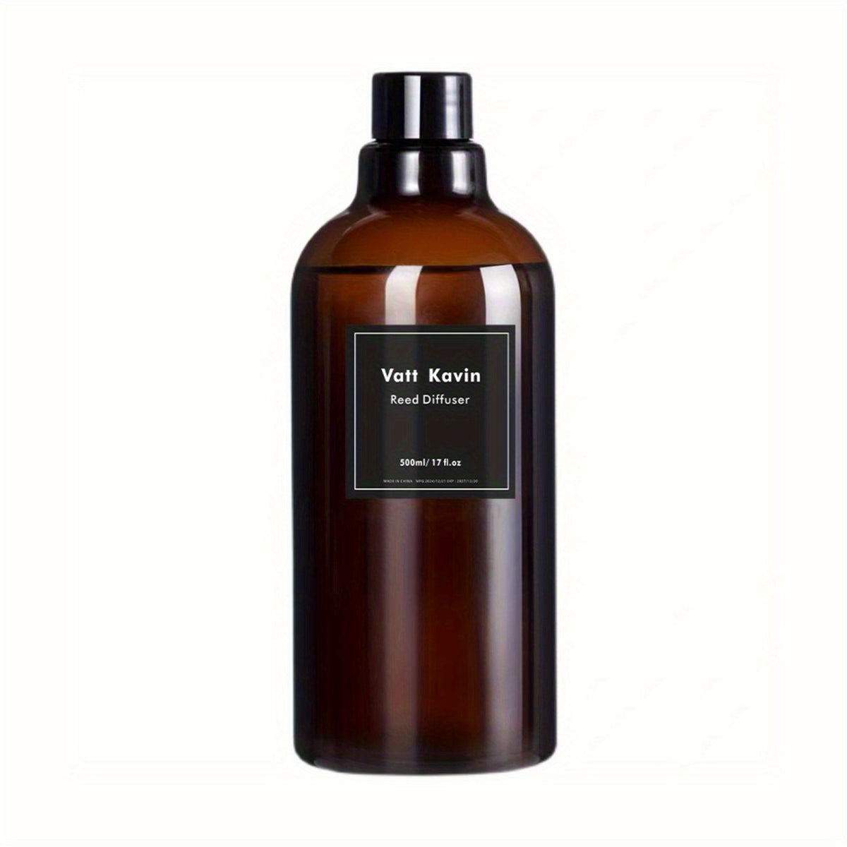 500ml Large Bottle Reed Diffuser Refill - Water-Soluble Essential Oil Blend with Rose, Jasmine, Lavender, Peach, Lemon, Sage, and More - Ideal for Home, Bedroom, and Hotel Use - Enhances Air Freshener and Ambiance, Bedroom Fragrance, Elegant Label Design