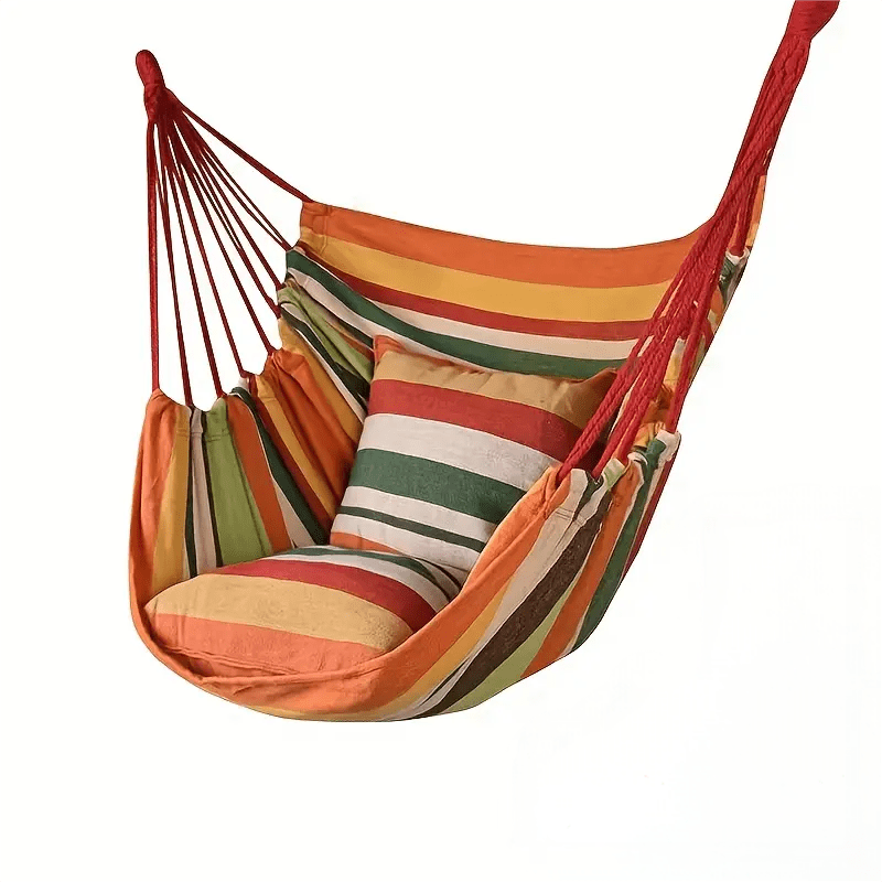 1pc Outdoor Hammock Chair, Leisure Swing Hanging Chair, Garden Relaxation Furniture Hammock, Multifunctional Hammock Chair, Suspended Rocking Chair, Suitable for Courtyard, Porch, And Outdoor Use, Without Battery