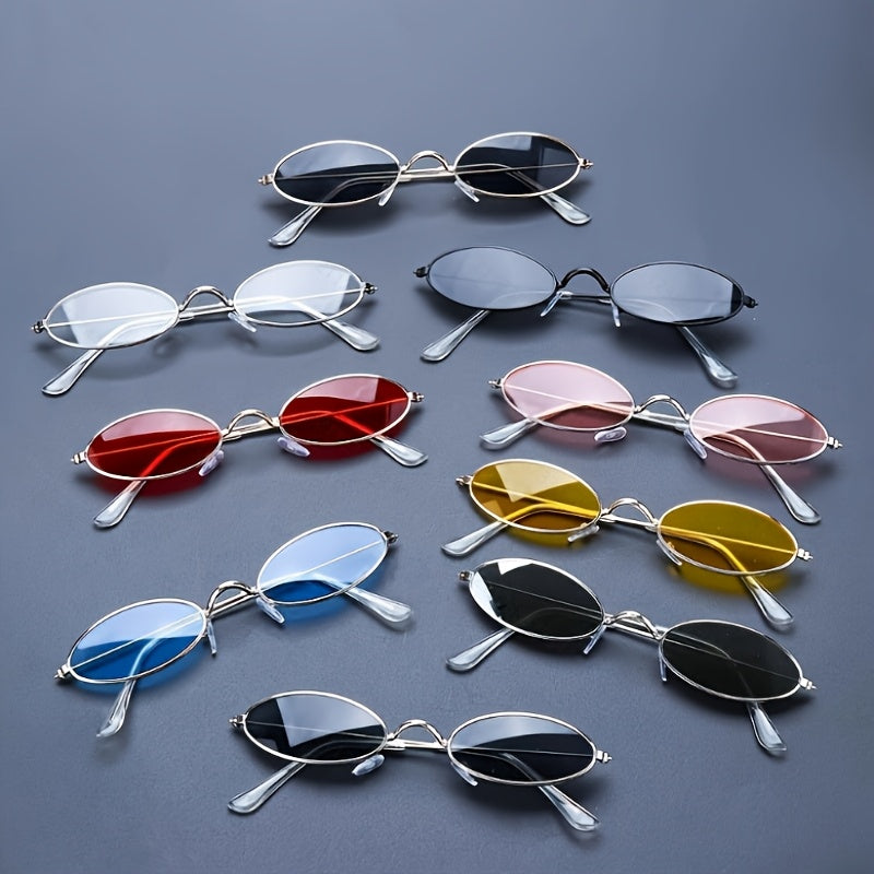 Men's Metal Frame Retro Fashion Glasses - Golden-Tone Geometric Design, Decorative Lenses, Comfort Fit (132-138mm) for Casual & Party Wear, Stylish Glasses, Style Enhancement Eyewear, Durable Eyewear