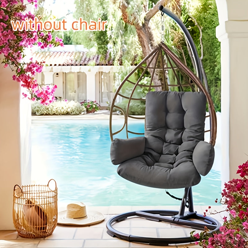 1-Pack Thickened Hammock Chair Cushion - High-Density Quick-Dry Fabric, 150kg Weight Capacity, Bohemian Style for Patio & Balcony, Father'S Day Gift. Hammock for Outside, Balcony Relaxation, Stylish Outdoor Accessory, Durable Outdoor Material