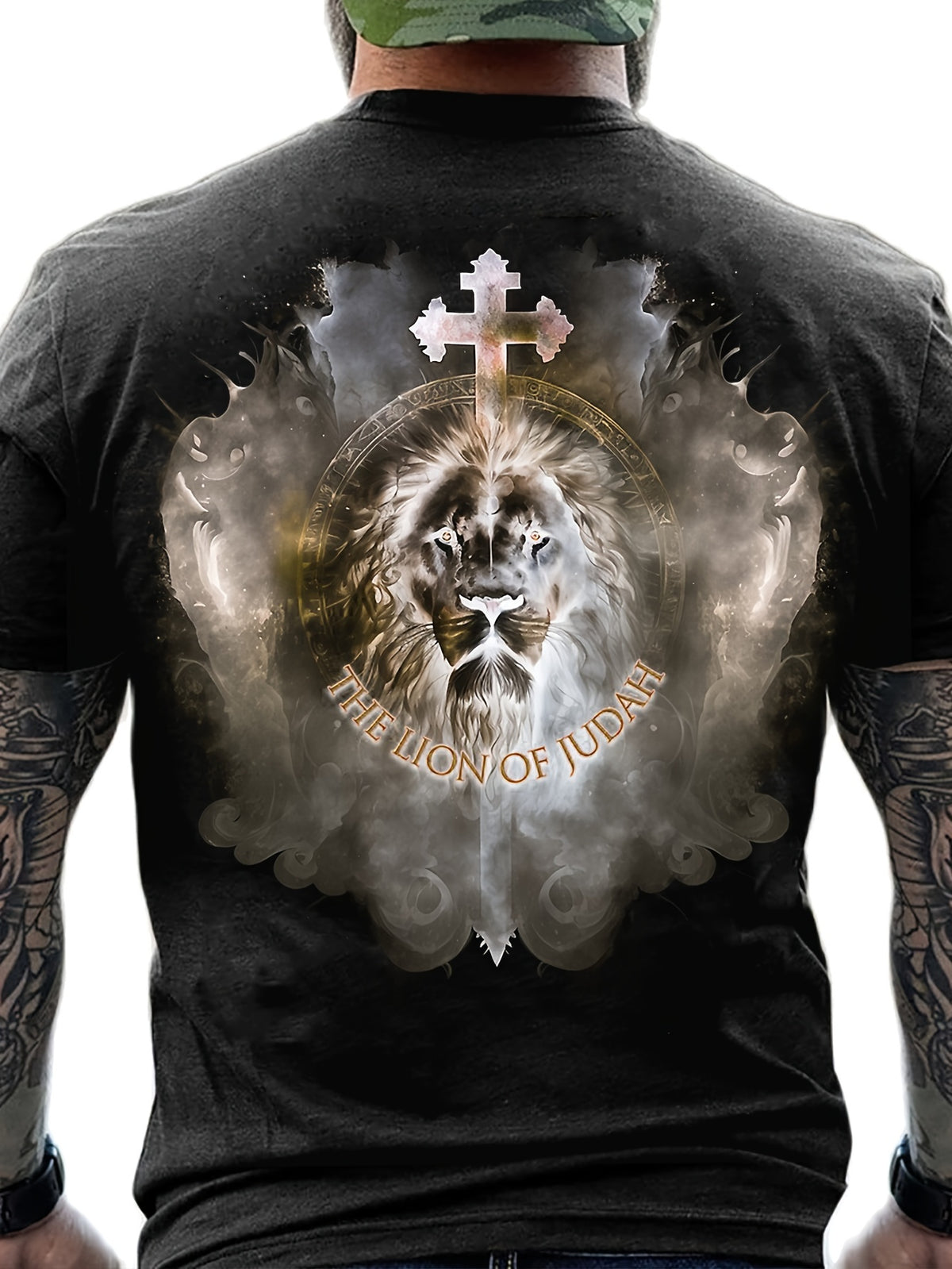 'Until I Said Amen' God Jesus Print T Shirt, Tees For Men, Casual Short Sleeve Tshirt For Summer Spring Fall, Tops As Gifts