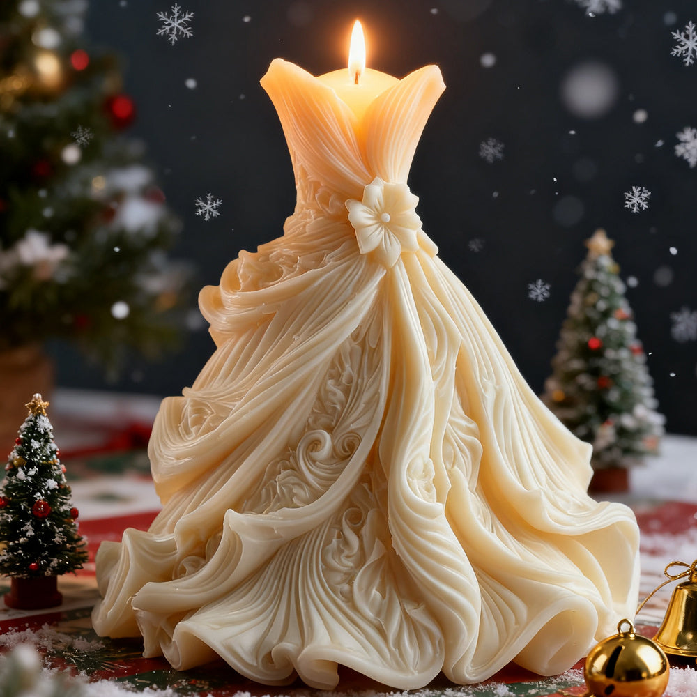 Flexible Silicone Mold for Bridal Candles, 3D Columnar Wedding Candle Mold, Ideal for DIY Table Arrangements, Wedding Favors, Soap Art, and Resin Crafts - Wedding Decor, Home Accents, Valentine's Day, Christmas Gifts, Decorative Accents, Elegant