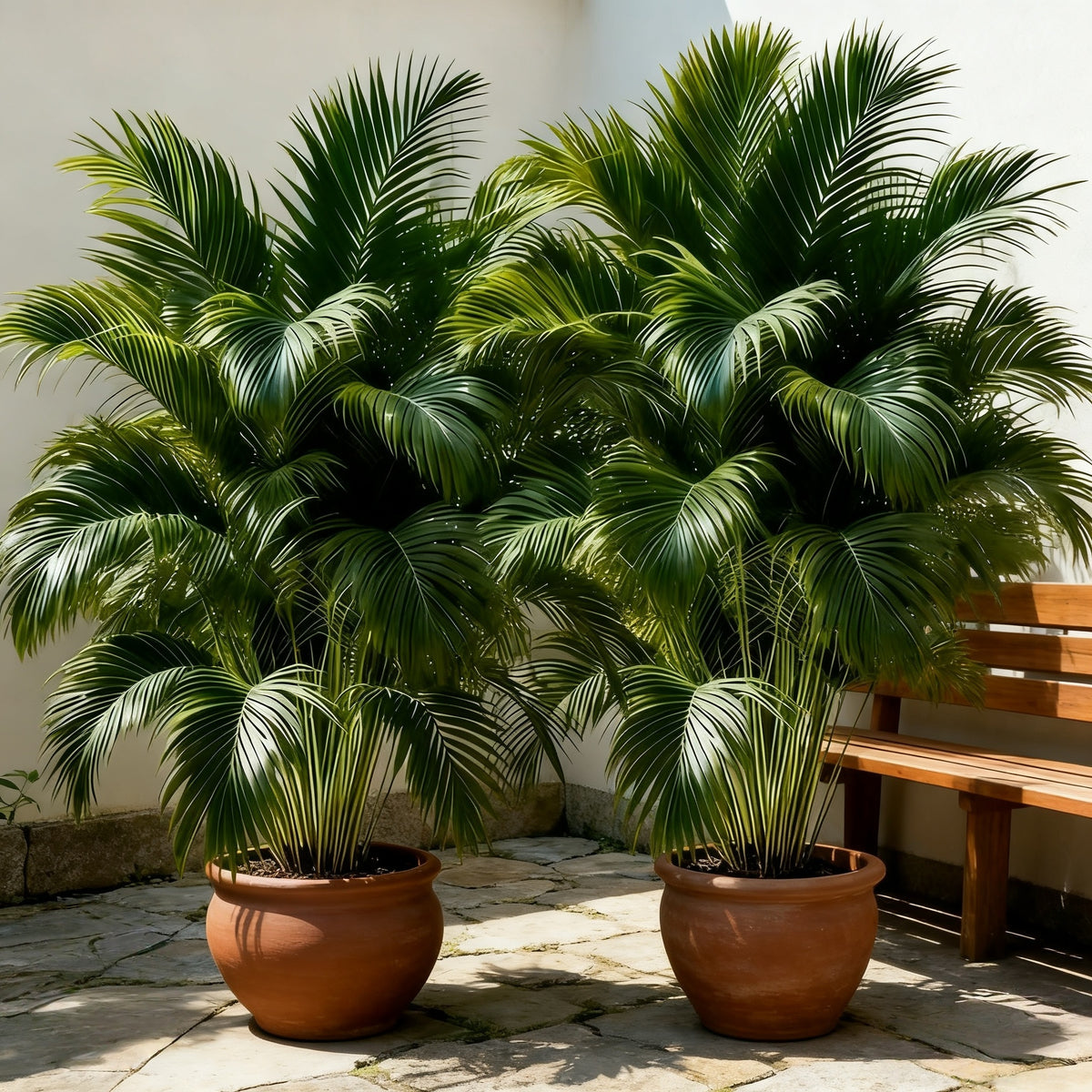53-Inch Artificial Palm Tree with Realistic Large canopy - Tall Outdoor/Indoor Fake Tree for home, Garden, Wedding & Holiday Decor - Low-Maintenance Durable Plastic Palm, No Pot/Planter Included