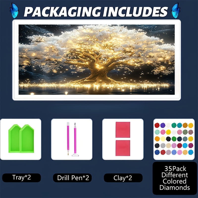 5D Diamond Painting Kit - Sparkling Round Rhinestone Landscape Theme, Creative DIY Craft, Home Decor, Unique Holiday Gift