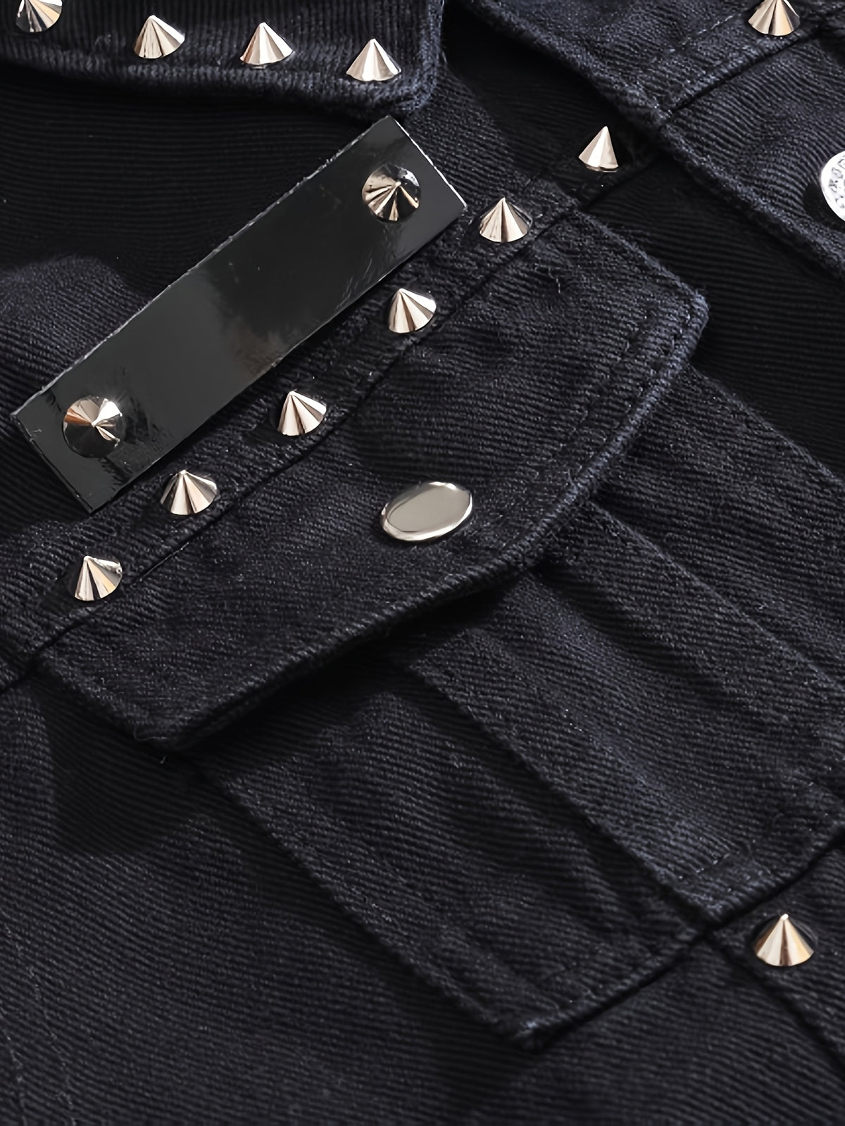 Men'S Slim-Fit Sleeveless Vest - Punk Motorcycle Jacket with Button Front Closure, Non-Stretch Fabric for Concerts, Parties