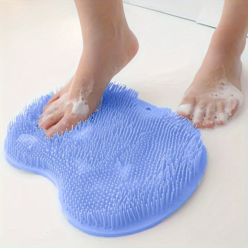 2pcs Non-Slip Shower Mats with Textured Surface - Light Blue, Durable Plastic, Easy to Clean, Perfect for Bathrooms, Bathroom Mats