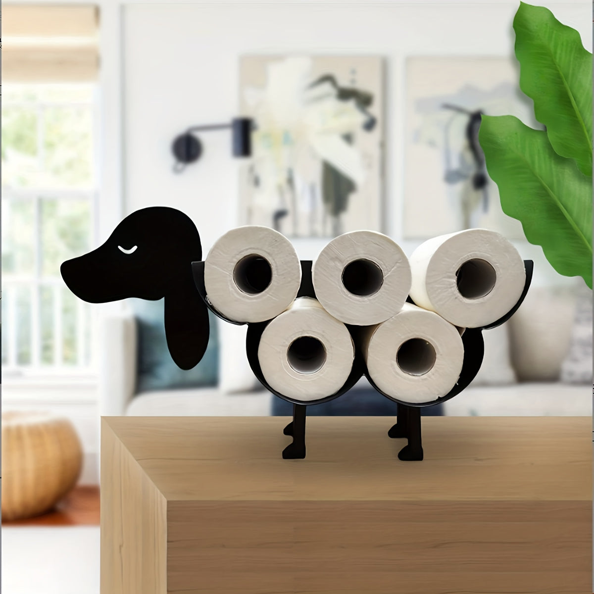 1pc Toilet Paper Holder, Funny Animals Toilet Paper Organizer, Toilet Paper Tissue Storage Rack, Freestanding Bathroom Toilet Paper Holder, Bathroom Decor