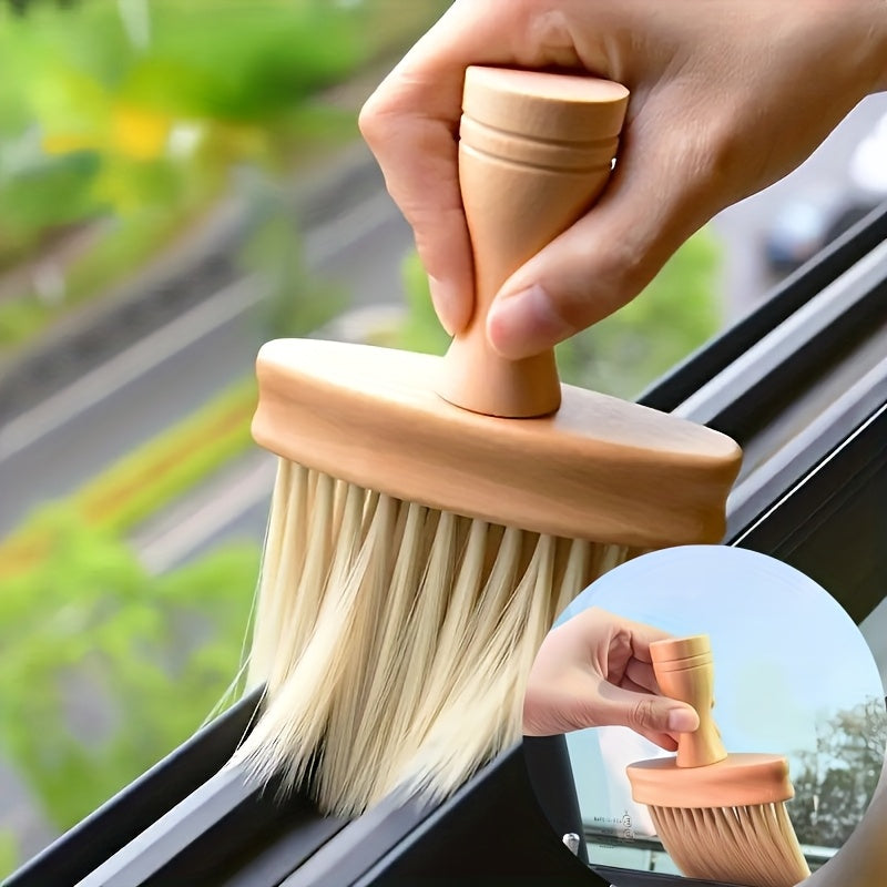 Multi-Functional Slit Cleaning Brush with Ergonomic Handle - No Power Needed, Durable Plastic Bristles for Windows, Kitchens, Bathrooms & More | Ideal for Home & Hotel Use, Bathroom Cleaning Tool, Sleek Design, Sturdy Construction, Window Cleaning Tool T