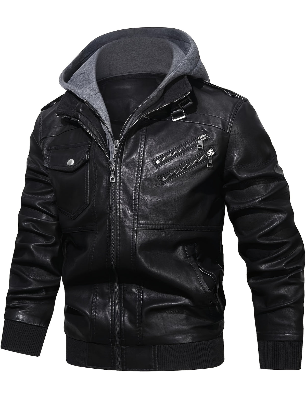 Men's Premium Jacket - Hooded, Zip-Up, Long Sleeve with Pockets | Stylish & Durable for Fall & Winter | Casual Streetwear for Men