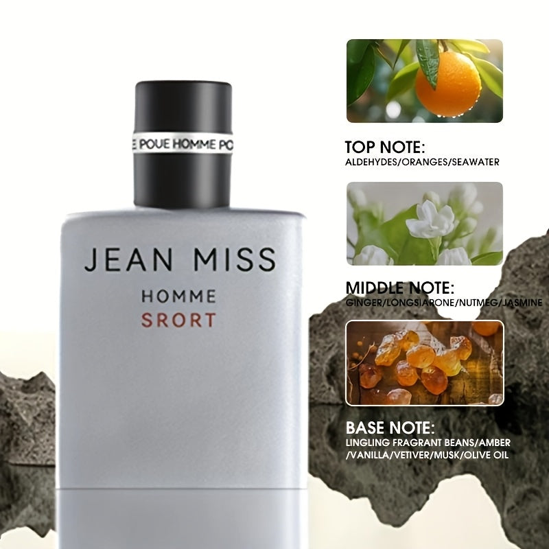 3pcs of Azure Men's Cologne Set Box Natural Wooden Cologne Fragrance Long-lasting Liquid Fragrance Business Men's Choice Show Men's Charm Perfect Gift for Dating and Business Travel