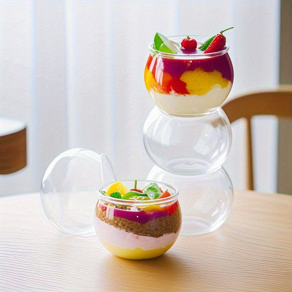 30pcs Mini Transparent Dessert Mousse Cake Containers - Coating-Free Cups, Hand Wash Only, Suitable for Weddings, Christmas Halloween Easter and Graduation Parties
