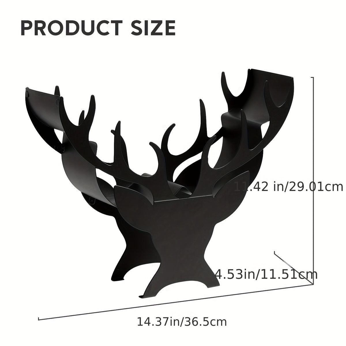 1pc Funny Deer Toilet Paper Holder with Deer & Antlers - Heavy-Duty Iron Construction, Self-Adhesive Bathroom Decor, Space-Saving Toilet Paper Rolls Organizer, For Home, Office, Camping - Funny Bathroom Decoration Gift, Home Decor, Playful Design