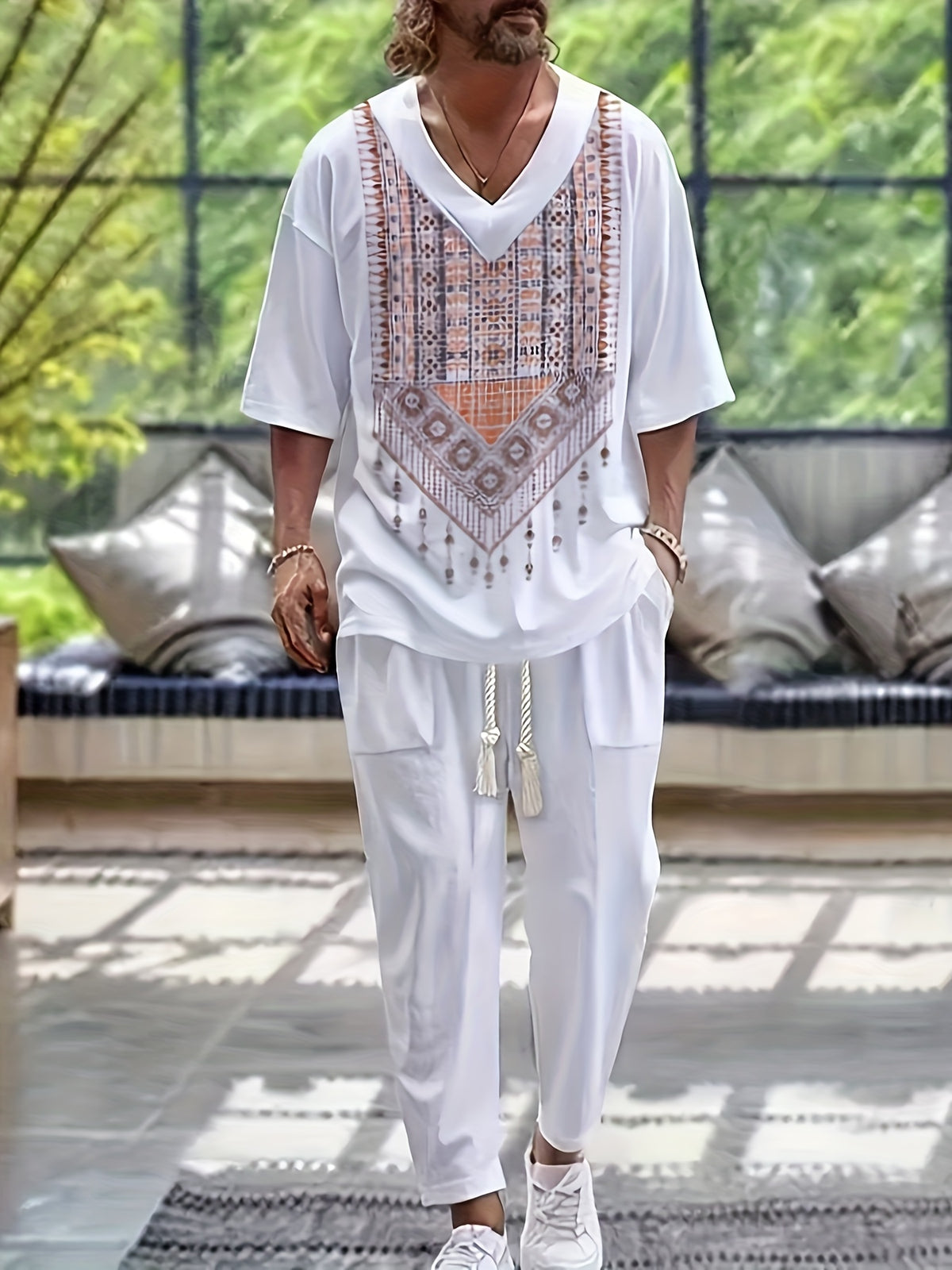 Summer Casual Outfit with Cropped Pants
