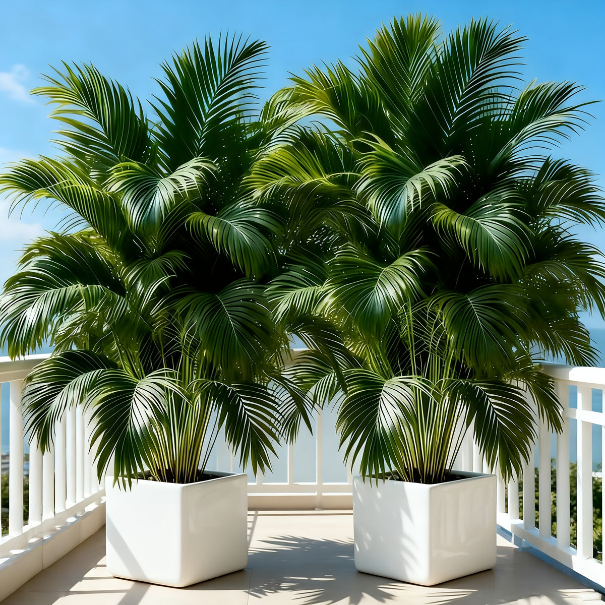 53-Inch Artificial Palm Tree with Realistic Large canopy - Tall Outdoor/Indoor Fake Tree for home, Garden, Wedding & Holiday Decor - Low-Maintenance Durable Plastic Palm, No Pot/Planter Included
