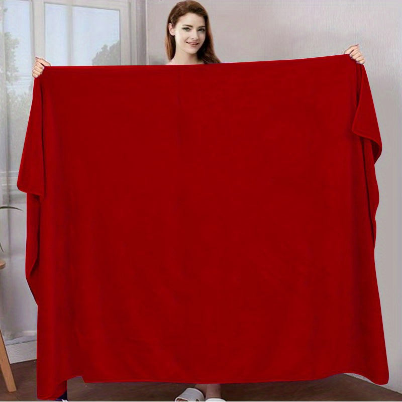 Extra Large Bath Sheet - Super Soft Quick-Dry Bath Towel, Plush Luxury Spa, Beach, Bathroom Towel - Ideal Birthday, Christmas, Thanksgiving Gift for Women & Men - Rich Red Bath Accessory, Bath Accessories, High Absorbency Fabric