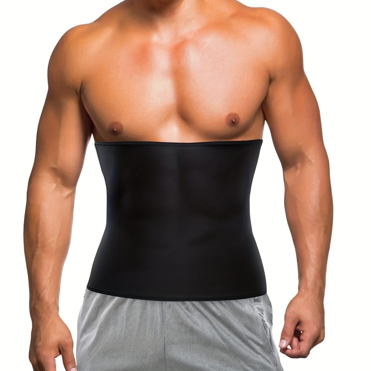 Sports Waist Trainer for Men with Non-Neoprene Sauna Belt