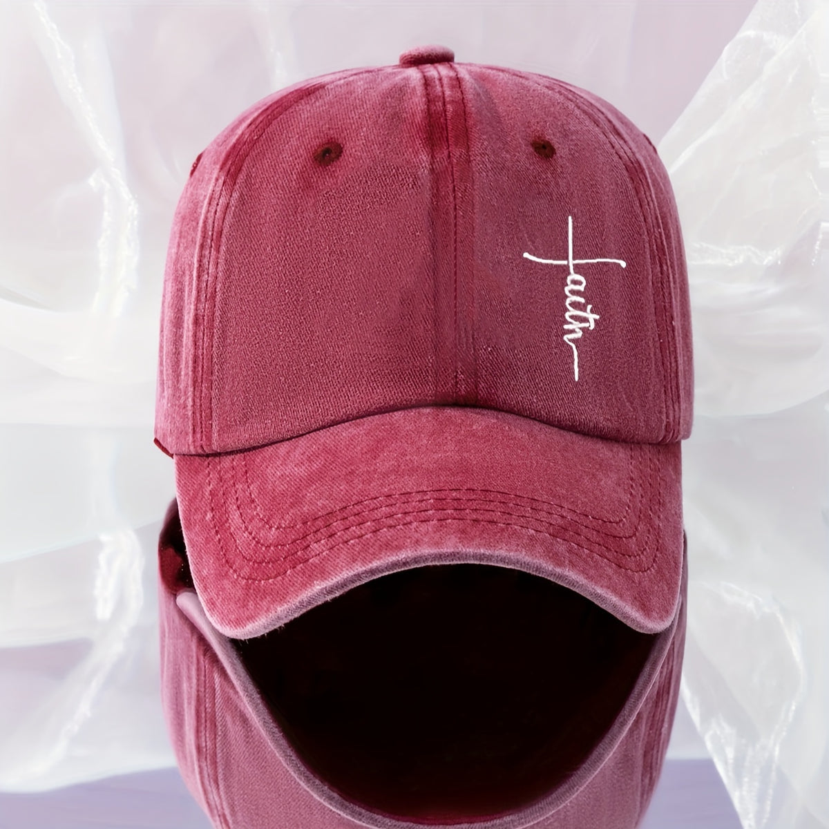Embroidered Baseball Cap Washed Distressed Unisex Dad Hat Hip Hop Sun Hats For Women Men