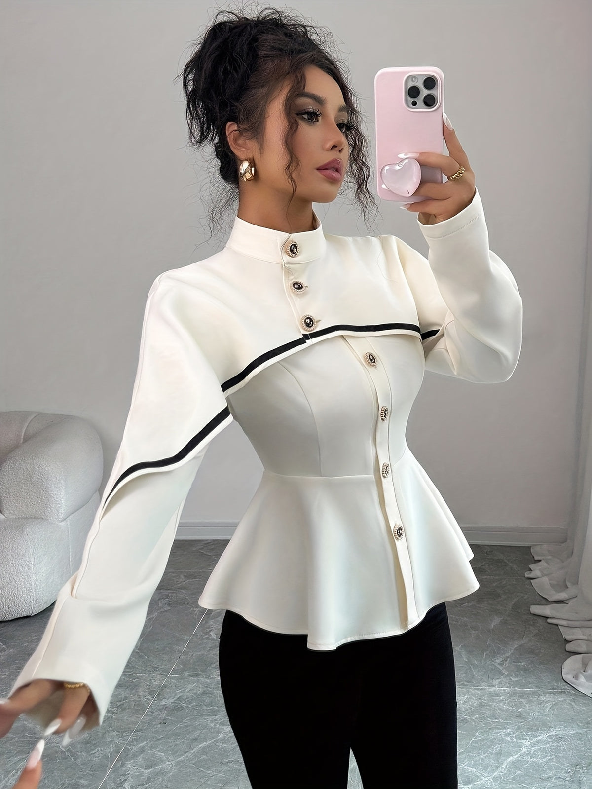 Women'S Regular Solid Color Elegant Jacket Fall Winter Cloth for Women