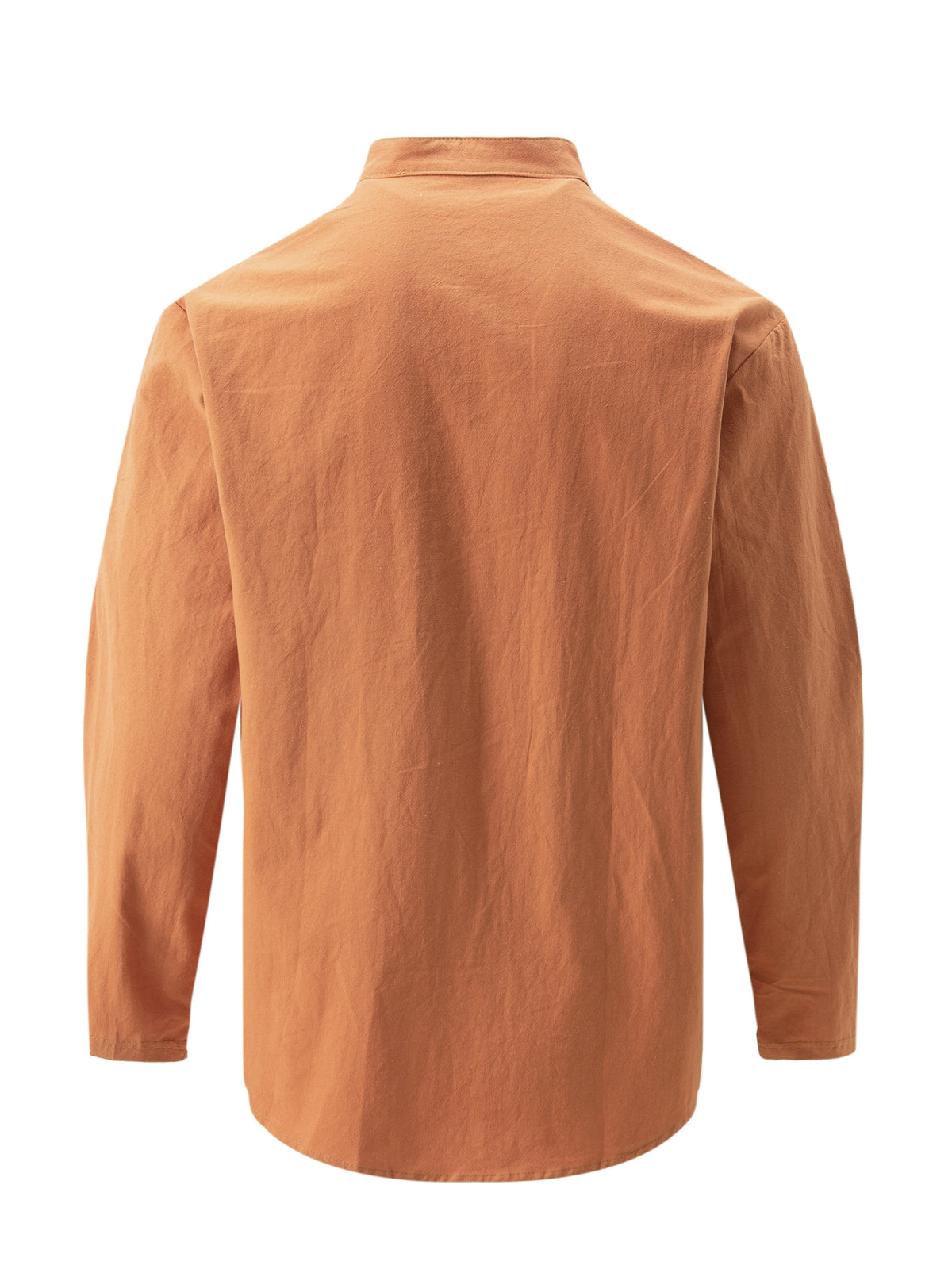 Retro Style Men's Casual Solid Long Sleeve Shirt, Men's Clothes For Spring Summer Autumn, Tops For Men