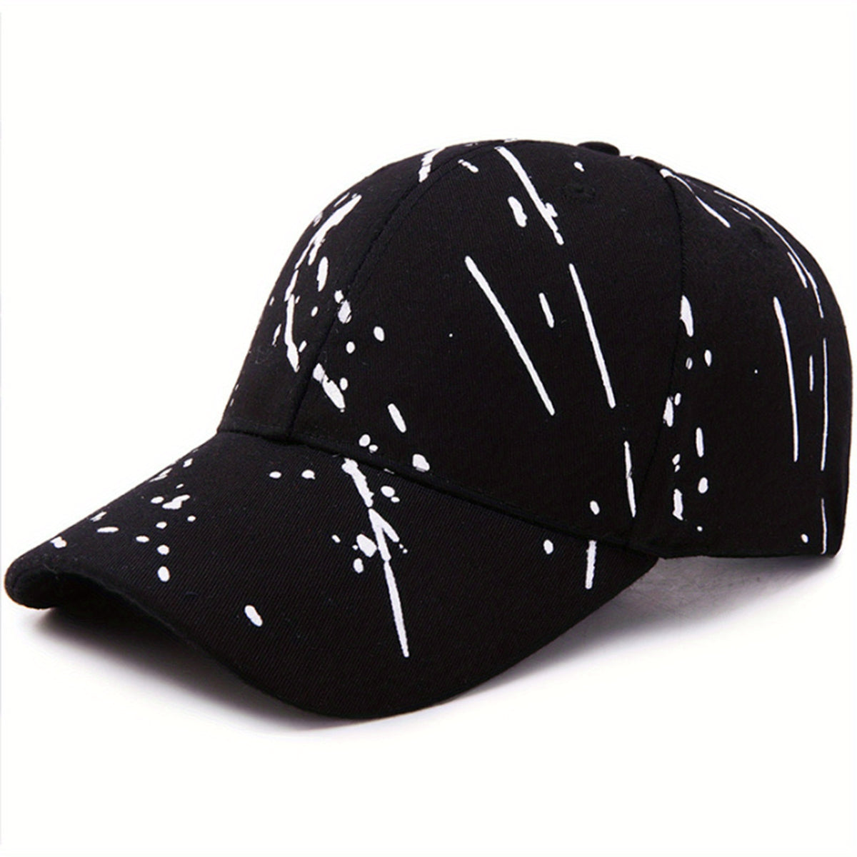 Graffiti Chic Baseball Cap - Trendy Solid Color Hip Hop Style - Unisex Lightweight Couple Sun Hats for Fashion-Forward Men & Women