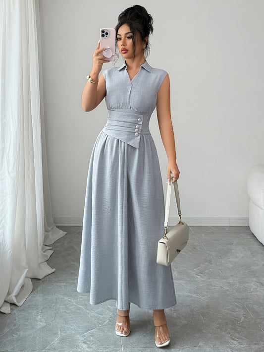 Women'S Dress A Long Dress, Matching Texture, Slim Waist, Suitable for Spring, Summer And Autumn Commuting And Going Out Elegant Party Women'S Clothing Women'S Summer Dress Casual Elegant Women'S Clothing Women'S Summer Clothing Elegant Women'S Dres