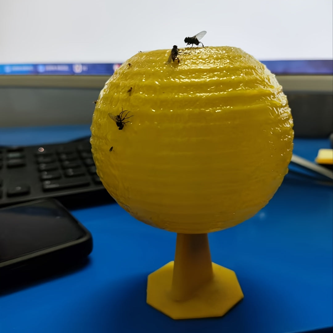 3pcs Set with Base: Fly Trap, Sticky Insect Ball, Fruit Fly Trap, Yellowjacket and Mosquito Killer, Indoor and Outdoor Home Gardening Pest Control Tool Kit, PP Material, No Electricity or Battery Needed, Garden Pest Control | Modern Aesthetic | Dura