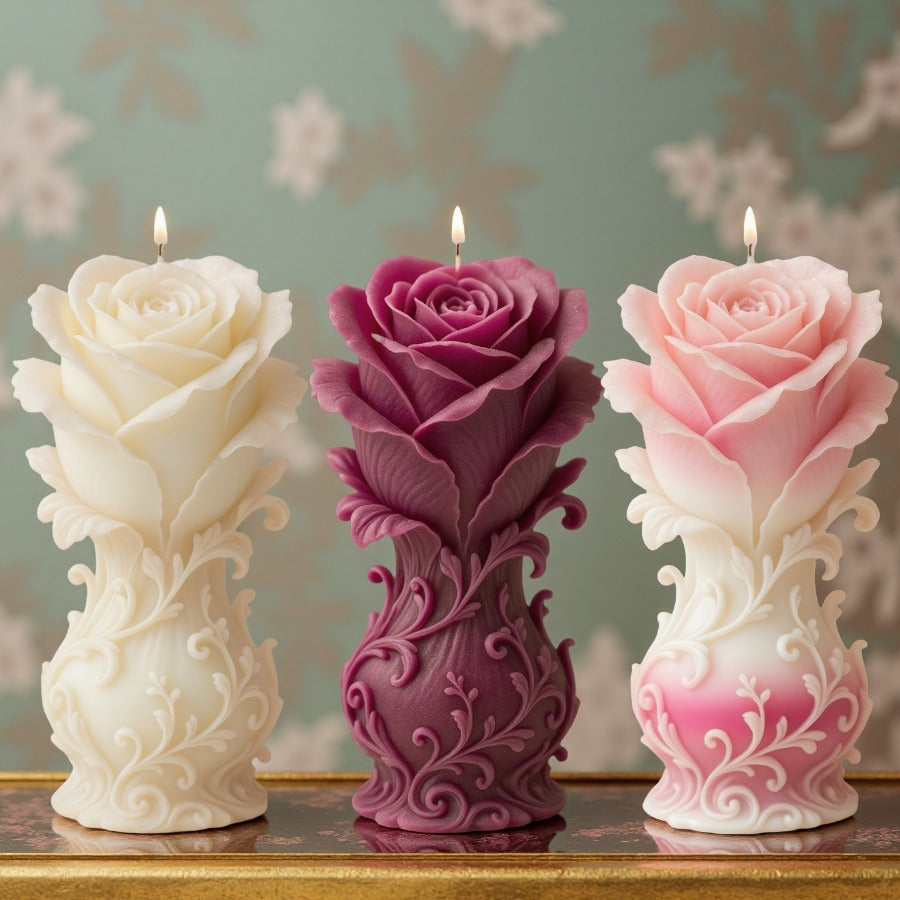 1pc GlowFormm Flower Resin Mold - Silicone Mold for DIY Epoxy Resin, Candles, Plaster & Clay, Reusable Flexible Molds with Easy Release for Crafting and Home Decor, No Electricity Needed, Crafting Supplies, Decorative Crafting Tool, Detailed Crafting Too