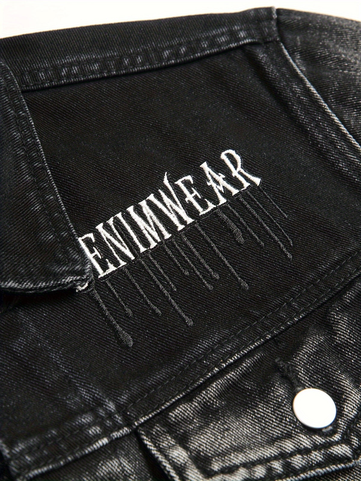 Men's Denim Embroidered Jacket