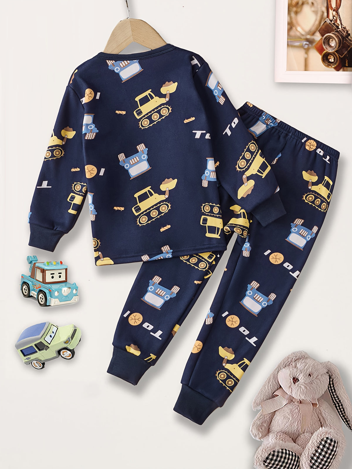 New Autumn/Winter Boys' Warm Set, New Fleece-Lined Thickened Top and Pants for Kids - The Best Gift, Winter Clothes For Kids