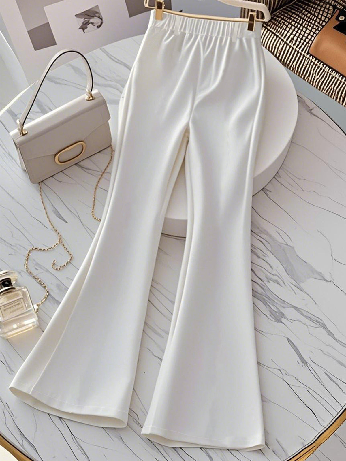 Elegant Straight-Leg Casual Pants for Women