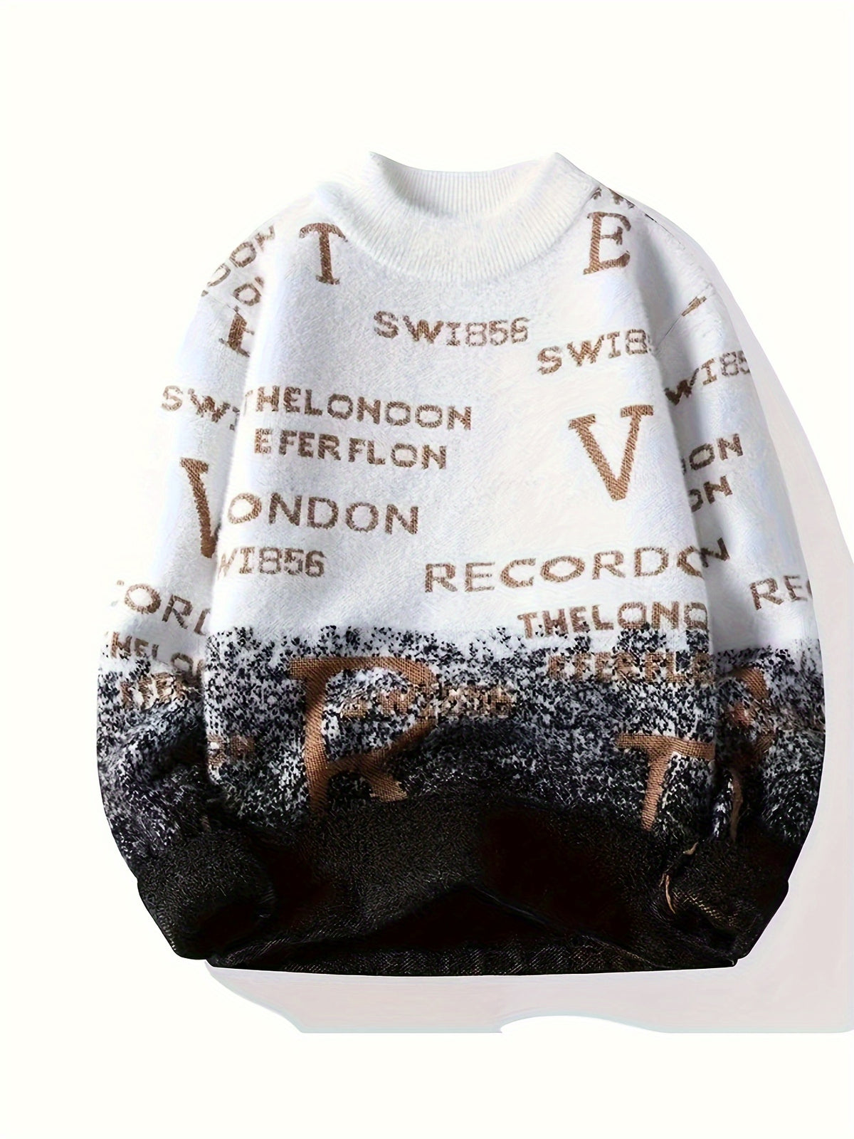 Men'S Thick Knitted Round-Neck Sweater for Autumn And Winter, Warm Innerwear[Tong Tong Bang Selection]