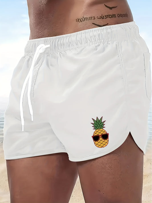 New Summer Men's Printed Fashion Beach Shorts, Quick-Dry Multi-Color Sports Quarters