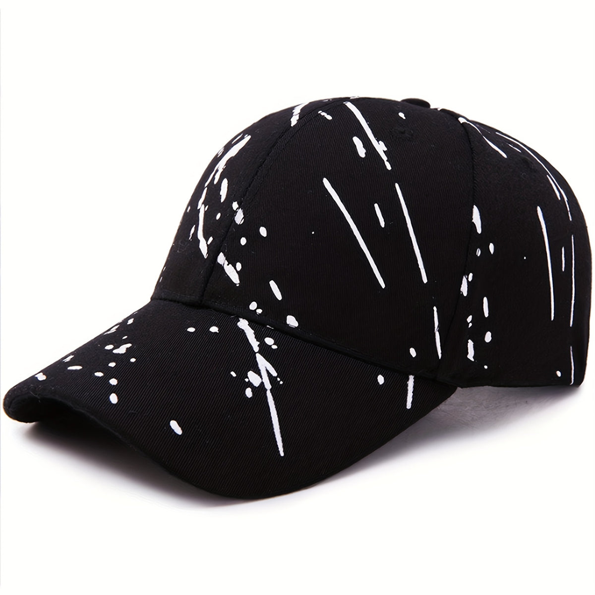 Graffiti Chic Baseball Cap - Trendy Solid Color Hip Hop Style - Unisex Lightweight Couple Sun Hats for Fashion-Forward Men & Women