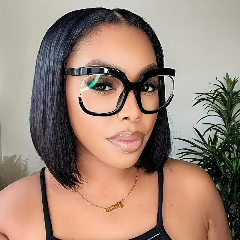 Square Frame Reading Glasses for Women and Men, Vintage Style Large Round Eyewear, Presbyopic Lens, for Book, Computer, and Phone Use