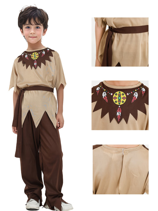 Unique Indian Style ' Outfit for Cultural Themed Events, Party Performance Costume Cosplay Halloween Role Play Holiday Dress-Up Stage Attire Unisex, Halloween Costumes, Halloween Costumes, Halloween Costume, Halloween Costume, Role Play Dress-Up, Cultura