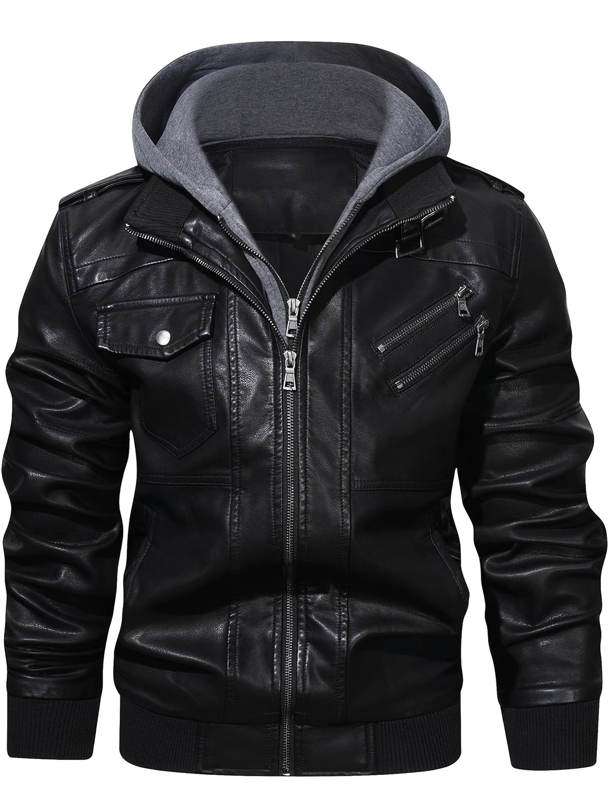 Men's Premium Jacket - Hooded, Zip-Up, Long Sleeve with Pockets | Stylish & Durable for Fall & Winter | Casual Streetwear for Men