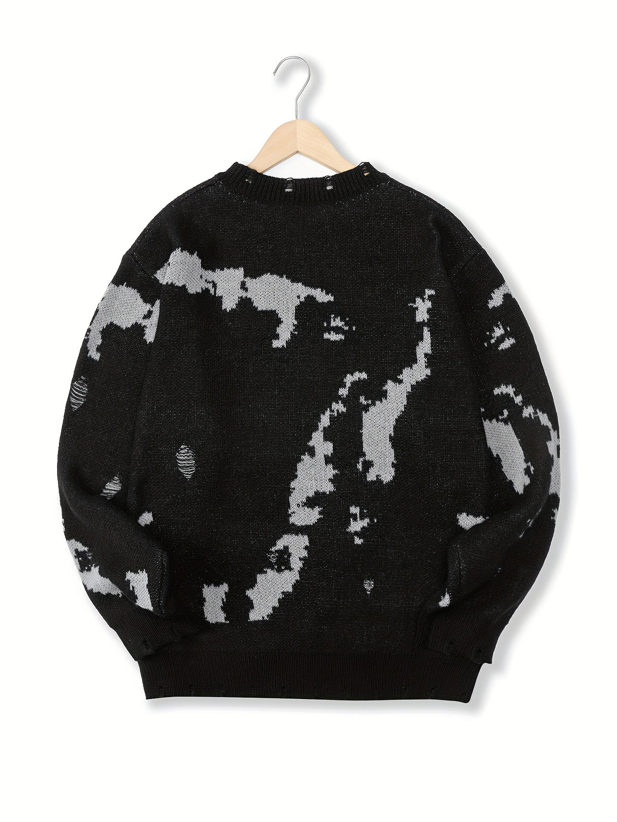 All Match Knitted Sweater, Men's Casual Warm Slightly Stretch Crew Neck Pullover Sweater For Men Fall Winter