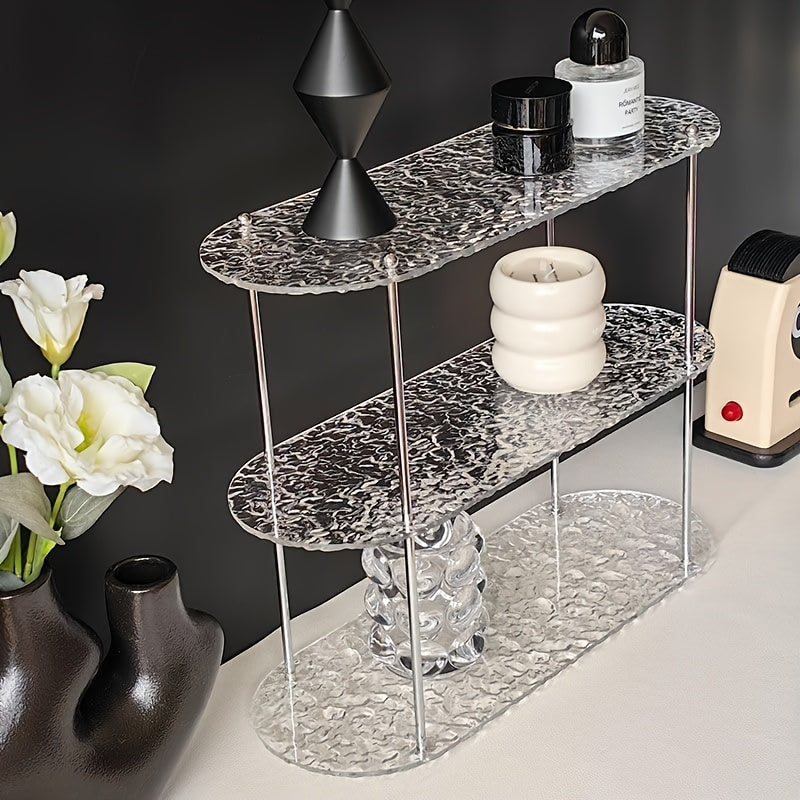 Acrylic Sideboard Storage Rack - Suitable for Water Cup Storage, Perfume and Figurine Display Rack - Home Decor Rack - Elegant and Chic